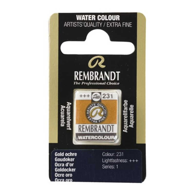 ACUARELA REMBRANDT PASTILLA OCRE DORADO