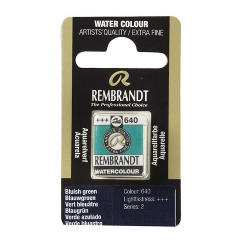 ACUARELA REMBRANDT PASTI. VERDE AZULADO