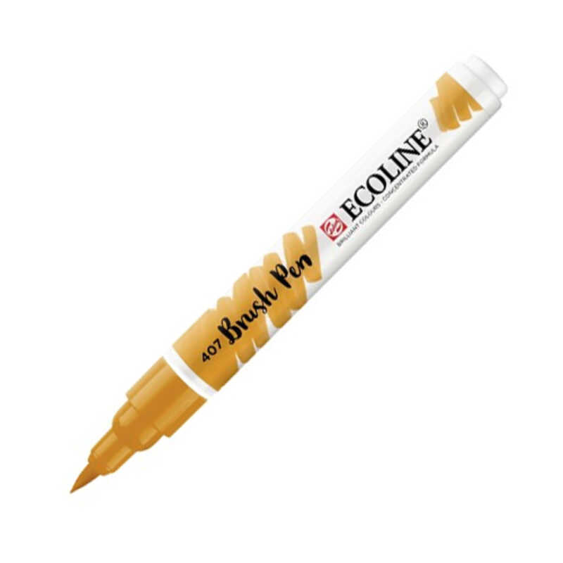 ECOLINE ROTULADOR PINCEL OCRE OSCURO