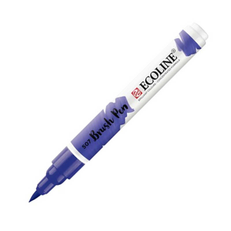 ECOLINE ROTULADOR PINCEL ULTRAMAR VIOLE