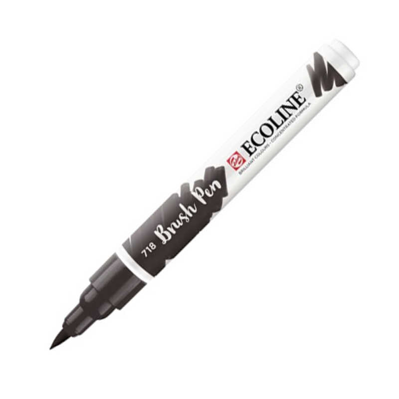 ECOLINE ROTULADOR PINCEL GRIS CALIDO