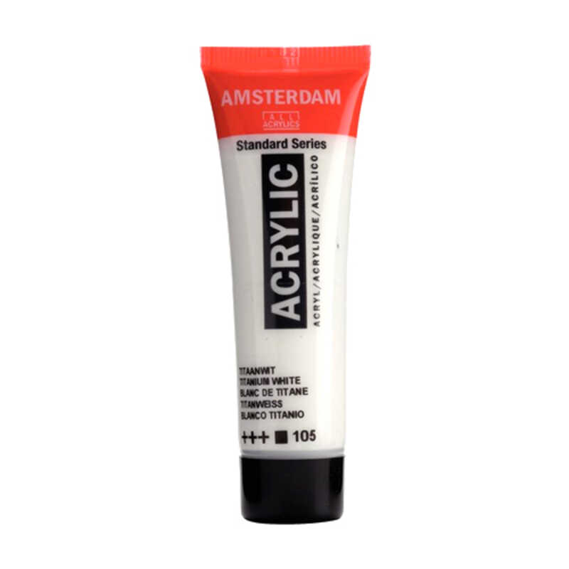 ACRILICA AMSTERDAM 20ML BLANCO TITANIO