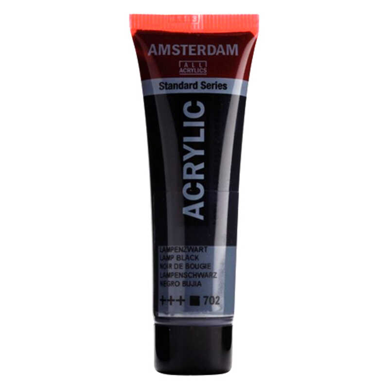 ACRILICA AMSTERDAM 20ML NEGRO BUJIA