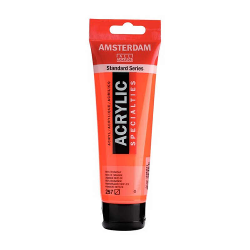 ACRILIC AMSTERDAM 120ML. NARANJA FLUOR