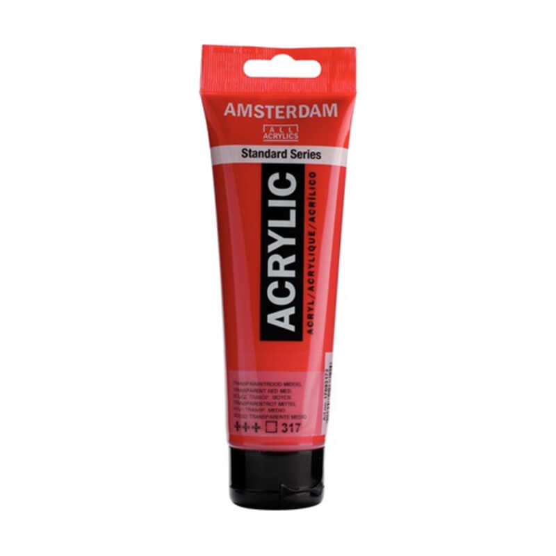 ACRILIC AMSTERDAM 120ML. ROJO TR MEDIO