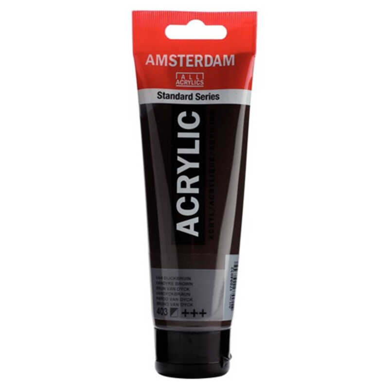 ACRILIC AMSTERDAM 120ML. MARRON VAN DYC