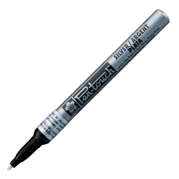 ROTULADOR TOUCH METALICO FINO PLATA