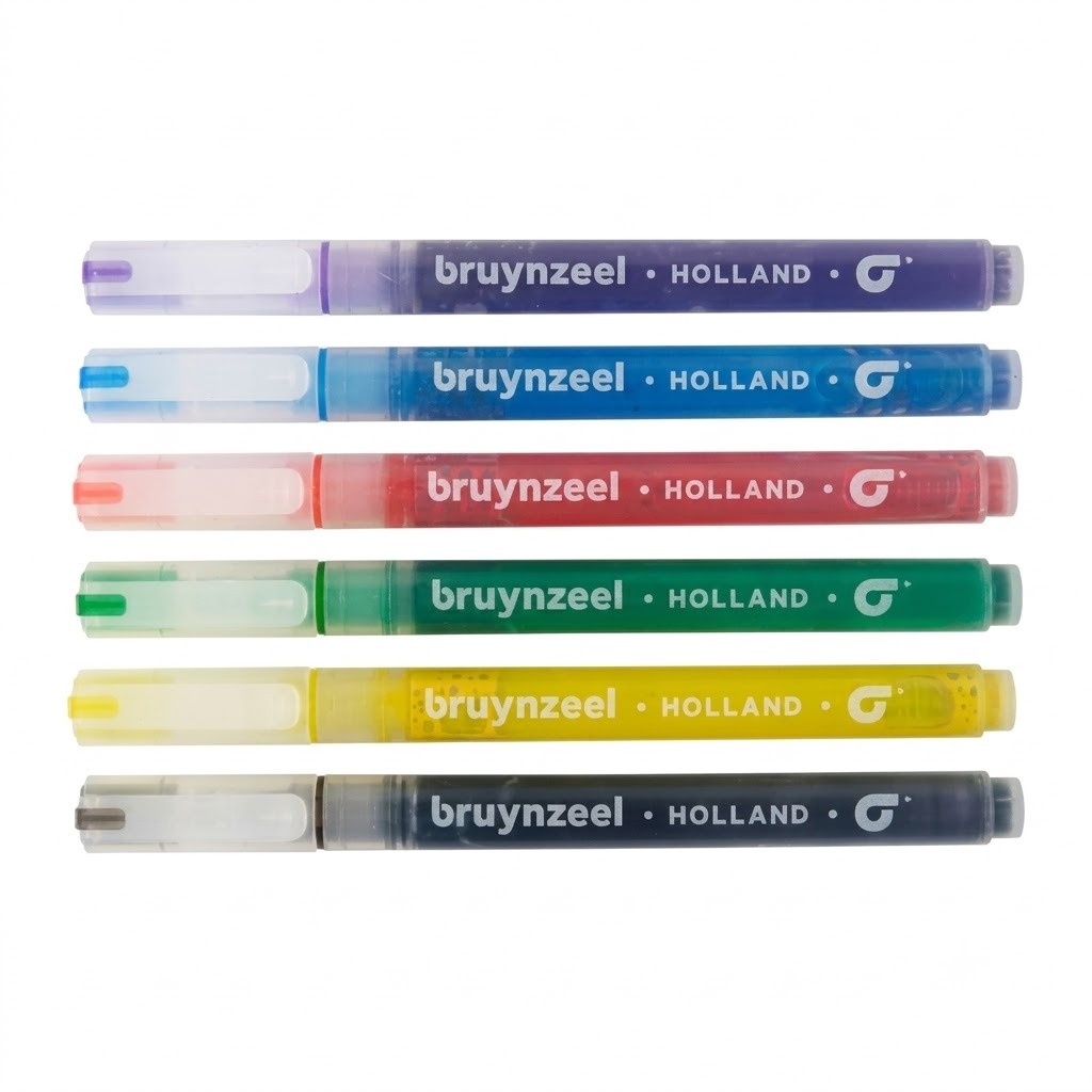 RETOLADOR GLITTER 6 COLORS BRUYNZEEL