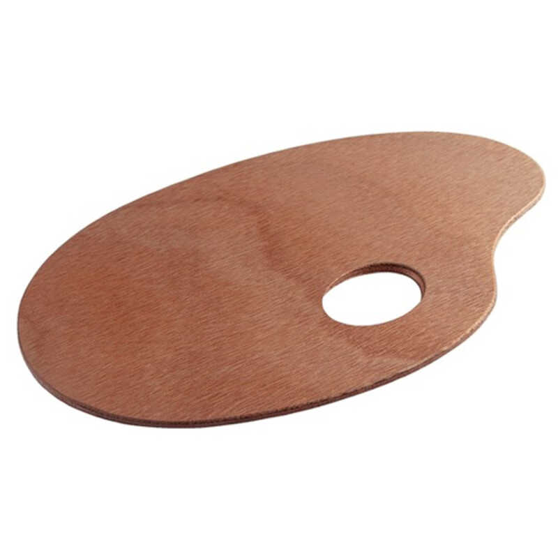 PALETA DE MADERA PARA OLEO 35X35 RECTAN