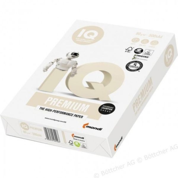 PAQ. 500H A4 100GR BLANCO IQ PREMIUM
