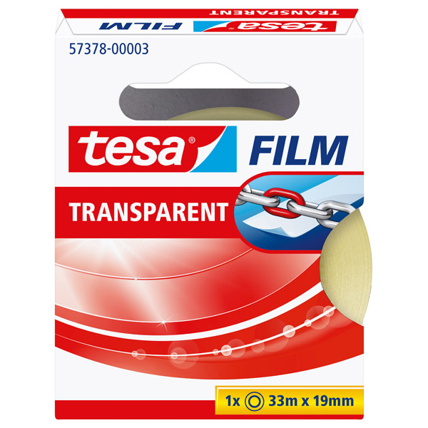 CINTA ADHESIVA TRANSPARENTE 19MMX33M
