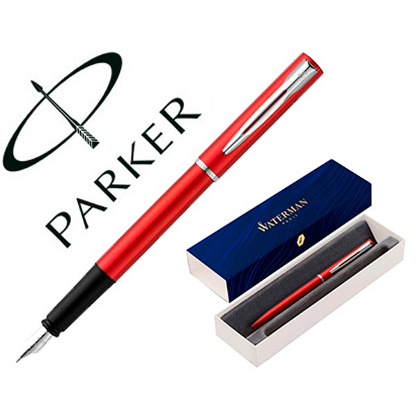PLUMA WATERMAN ALLURE LACA ROJO M