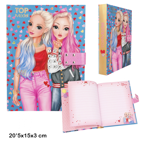DIARIO CON CODIGO SECRETO TOP MODEL