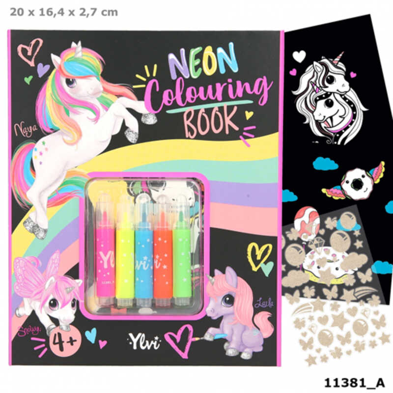 YLVI SET DE LIBRO COLOREAR NEON