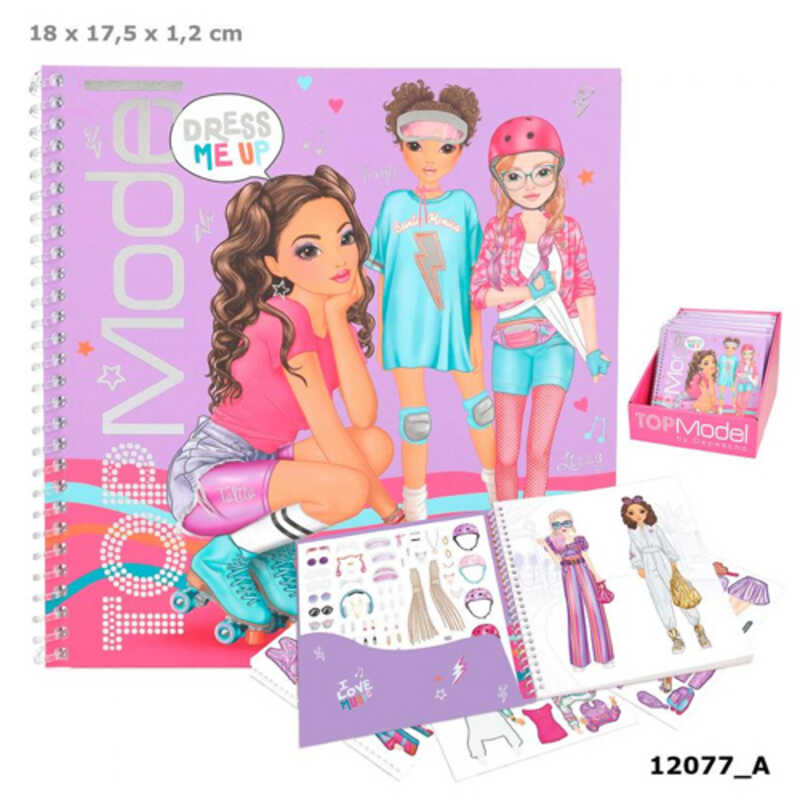 CUADERNO CON CALCOMANIAS TOPMODEL
