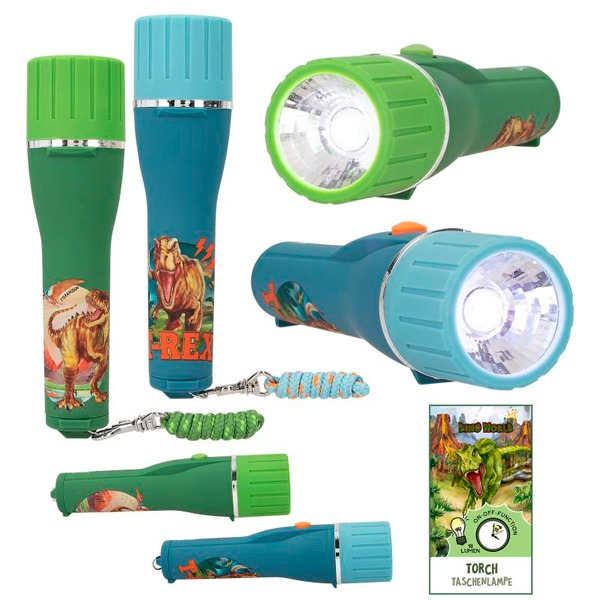 DINO WORLD LINTERNA CON TEMPORIZADOR