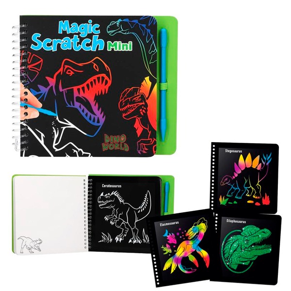 DINO WORLD MINI MAGIC SCRATCH BOOK