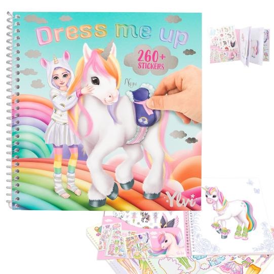 CUADERNO CON CALCOMANIAS YLVI DRESS