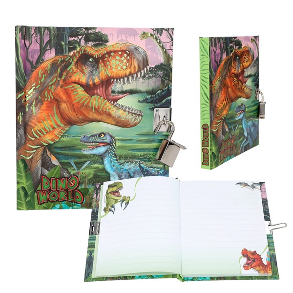 DINO WORLD DIARIO CON CANDADO