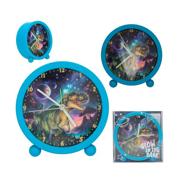 RELOJ DESPERTADOR DINO WORLD