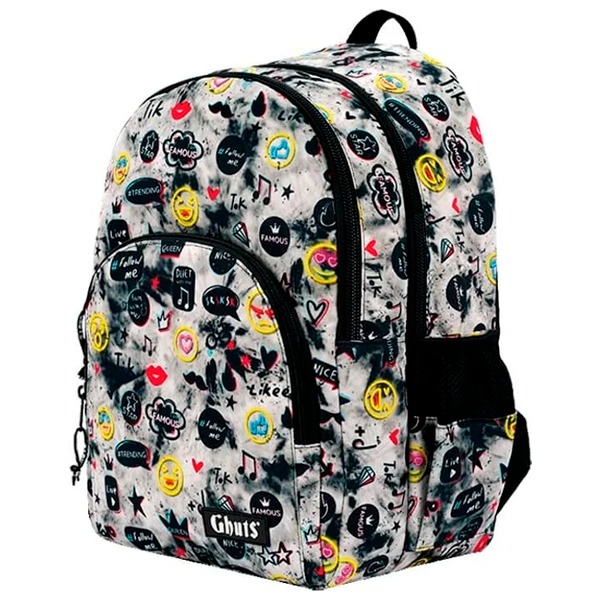 MOCHILA ESCOLAR GH131 DENIM TREND P18