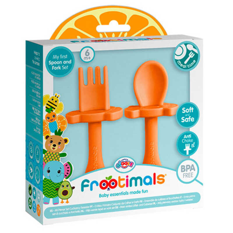 MEAL TIME-SET CUCHARA/TENEDOR ORANGIEFL