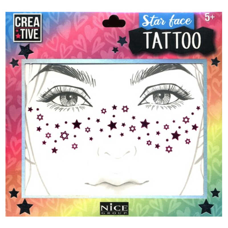 STAR FACE TATTOO
