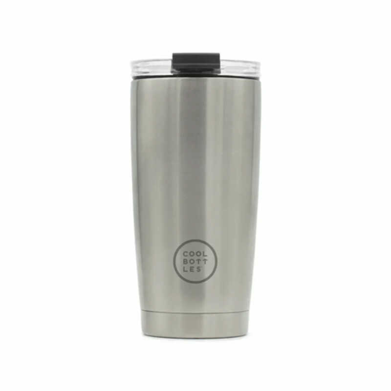 VASO 550ML THE TUMBLER METALLIC PLATA