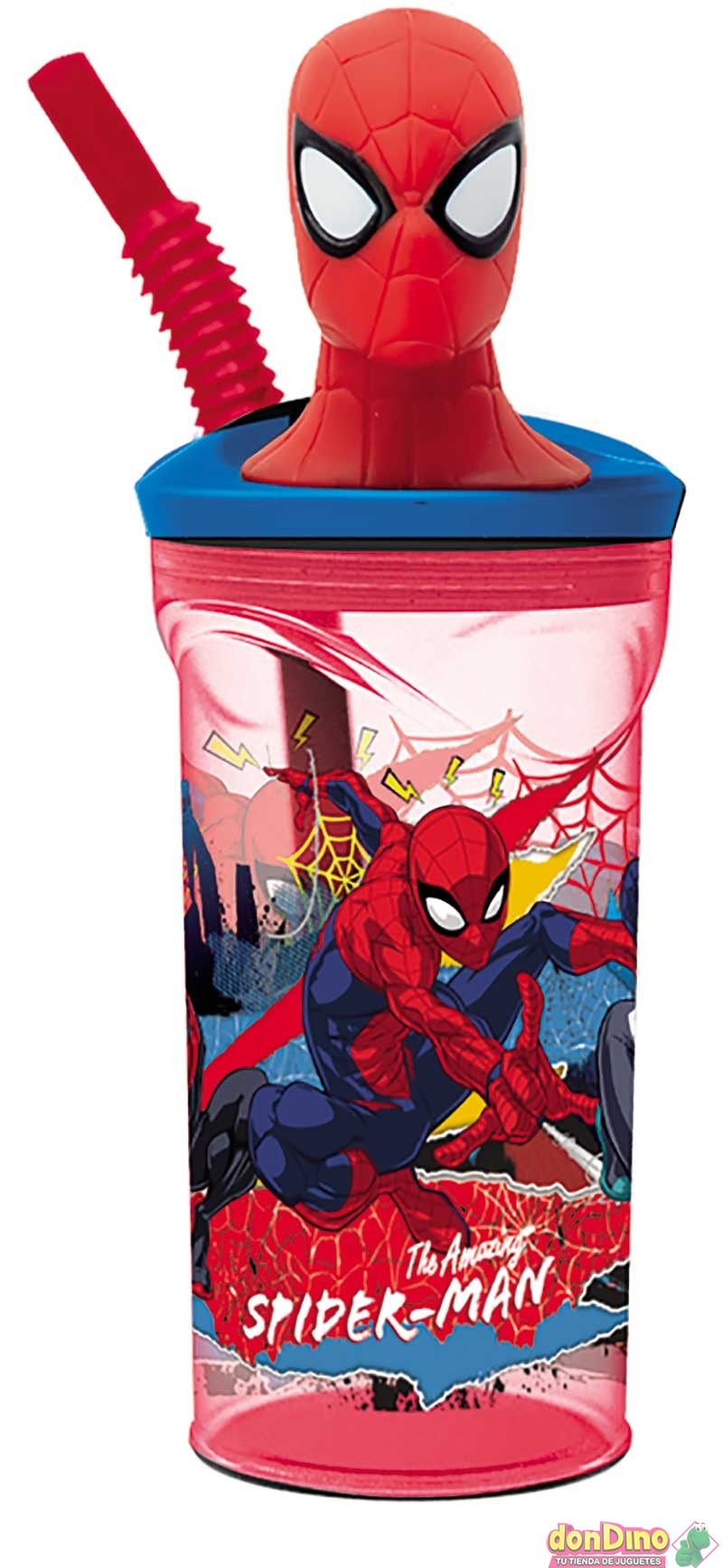 STOR VASO FIGURITA 3D 360ML SPIDERMAN