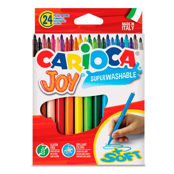 C 24 ROTULADORES CARIOCA JOY BUSTA CARTA