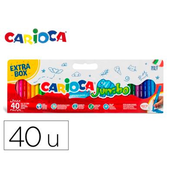 CAJA ESPECIAL 40 ROTULADORE JUMBO CARIO