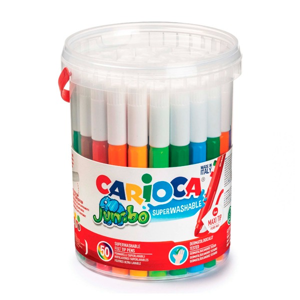 P. 50 ROTULADORES JUMBO CARIOCA COLORES