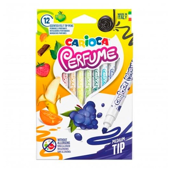 CAJA 12 ROTULADORES PERFUME CARIOCA