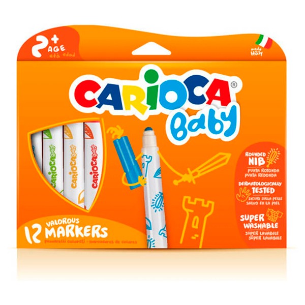 CAJA 12 ROTULADORES BABY MARKER 2+