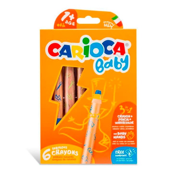 CAJA 6 CERAS BABY 1+ 3 EN 1