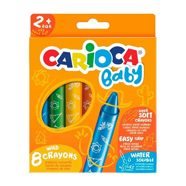 CAJA 8 CERAS BABY 2+