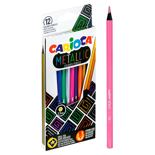 CAJA 12 LAPICES METALLIC CARIOCA