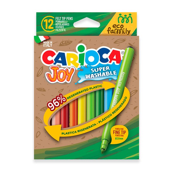 C 12 ROTULADORES CARIOCA JOY RECICLADOS