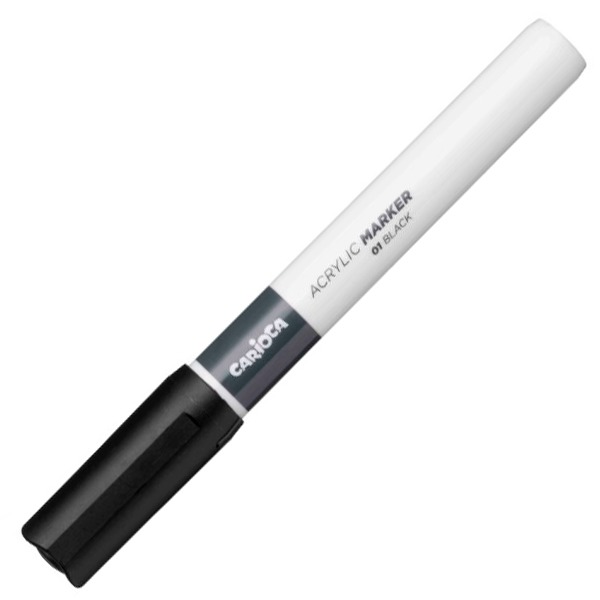 ROTULADOR ACRYLIC 2MM CARIOCA NEGRO