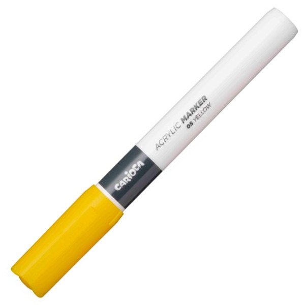 ROTULADOR ACRYLIC 2MM CARIOCA AMARILLO