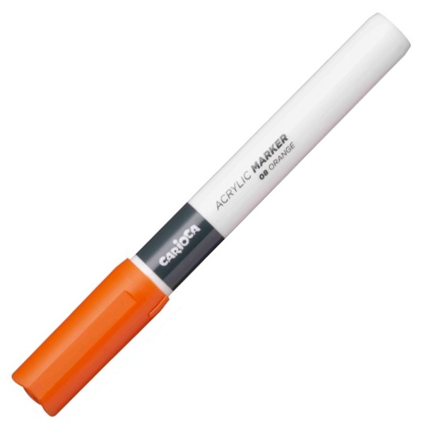 ROTULADOR ACRYLIC 2MM CARIOCA NARANJA