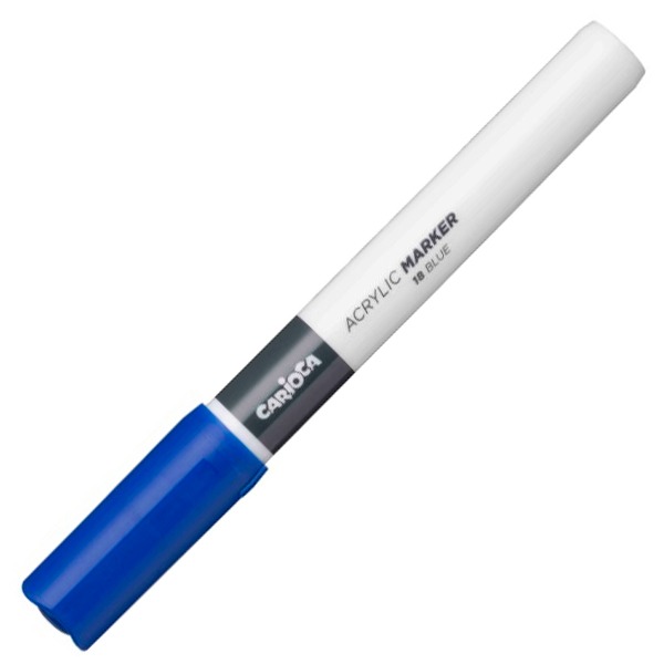 ROTULADOR ACRYLIC 2MM CARIOCA AZUL FUERT
