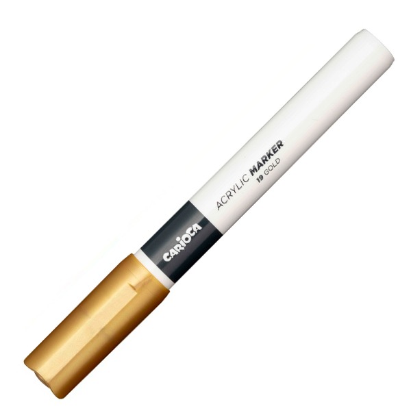 ROTULADOR ACRYLIC 2MM CARIOCA DORADO