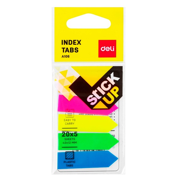INDICES ADH.PLAST 5X20H 43X12MM  BRILLA