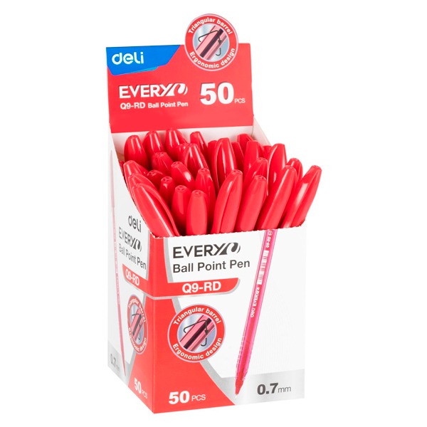BOLIGRAFO DELI EVERYU 0,7MM ROJO