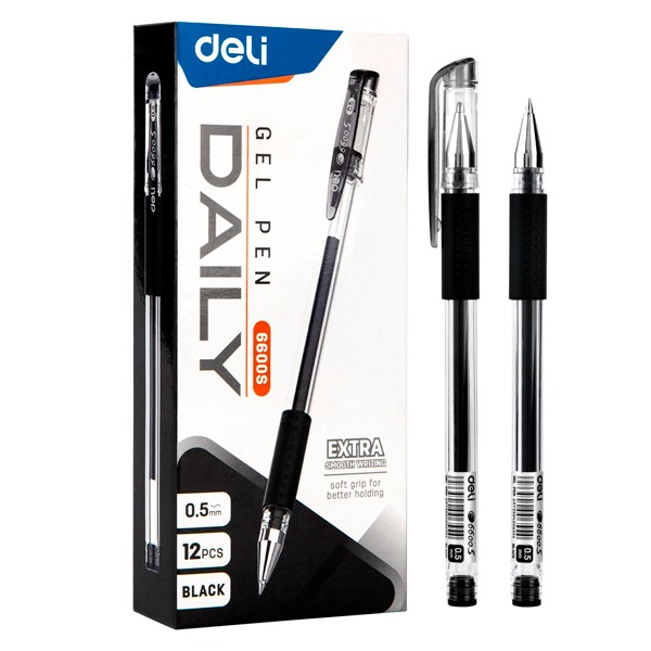 ROLLER GEL DELI DAILY  0,5MM NEGRO