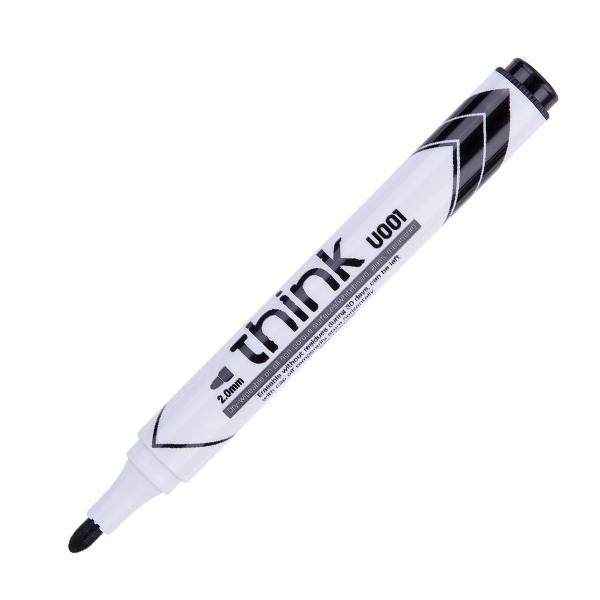 ROTULADOR PIZARR BLANCA DELI 2MM NEGRO