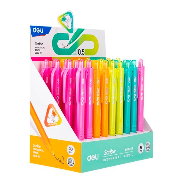 PORTAMINAS DELI SCRIBE 0,5MM COLORES