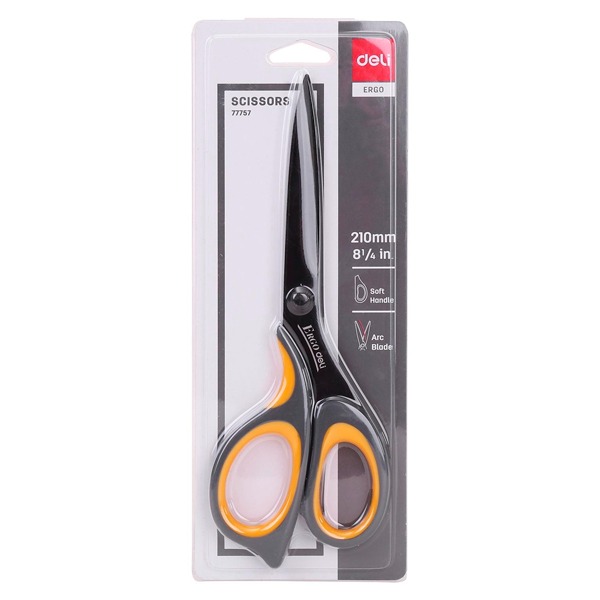 TIJERA ERGONOMICA ANTIADHERENTE DELI 21