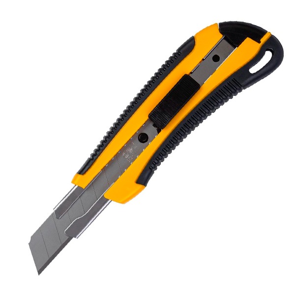 CUTTER ERGONOMICO DELI 18MM+8 CUCHILLAS